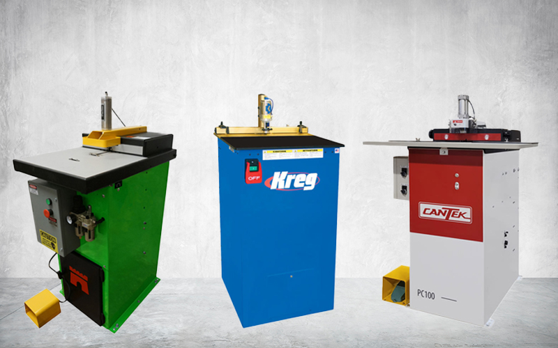 Castle, Kreg, and Cantek Pocket Hole Machines